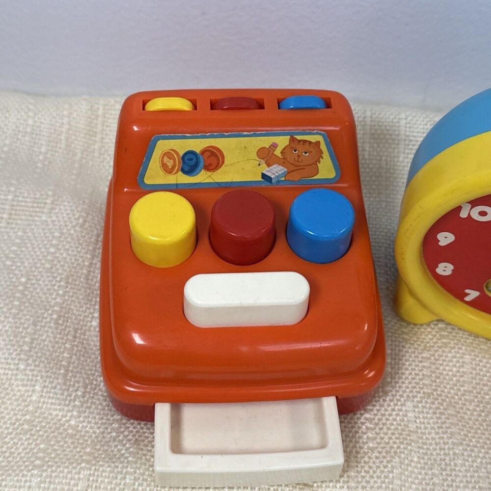 TOMY Ring A Dingy Clock & Cash Register Vintage 1980s Toy Working Ding - Picture 3 of 10